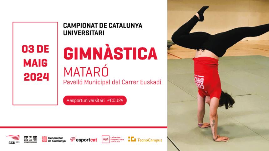Ja pots inscriure't al Campionat de Catalunya Universitari de Gimnàstica!